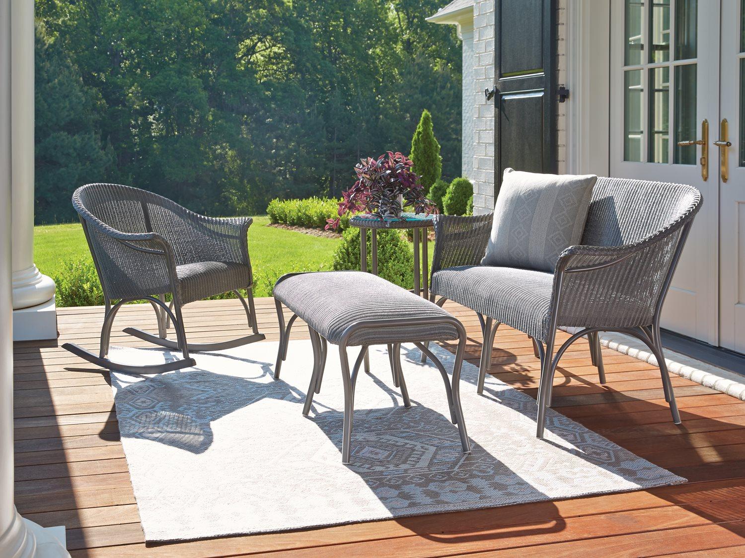 Lloyd Flanders All Seasons Wicker Patio Lounge Set