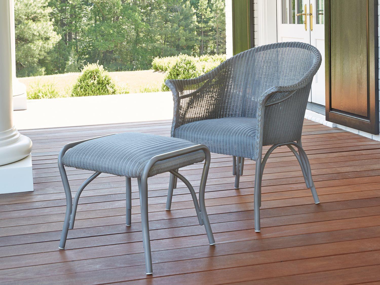 Lloyd Flanders All Seasons Wicker Outdoor Patio Lounge Set