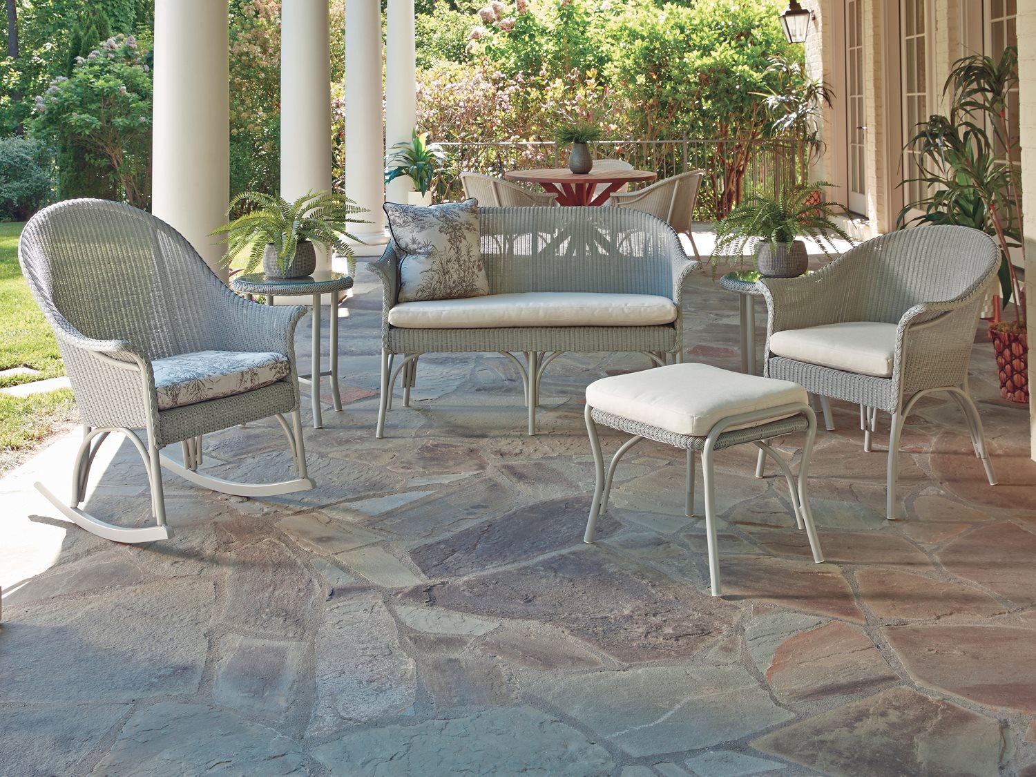 Lloyd Flanders All Seasons Wicker Outdoor Lounge Set