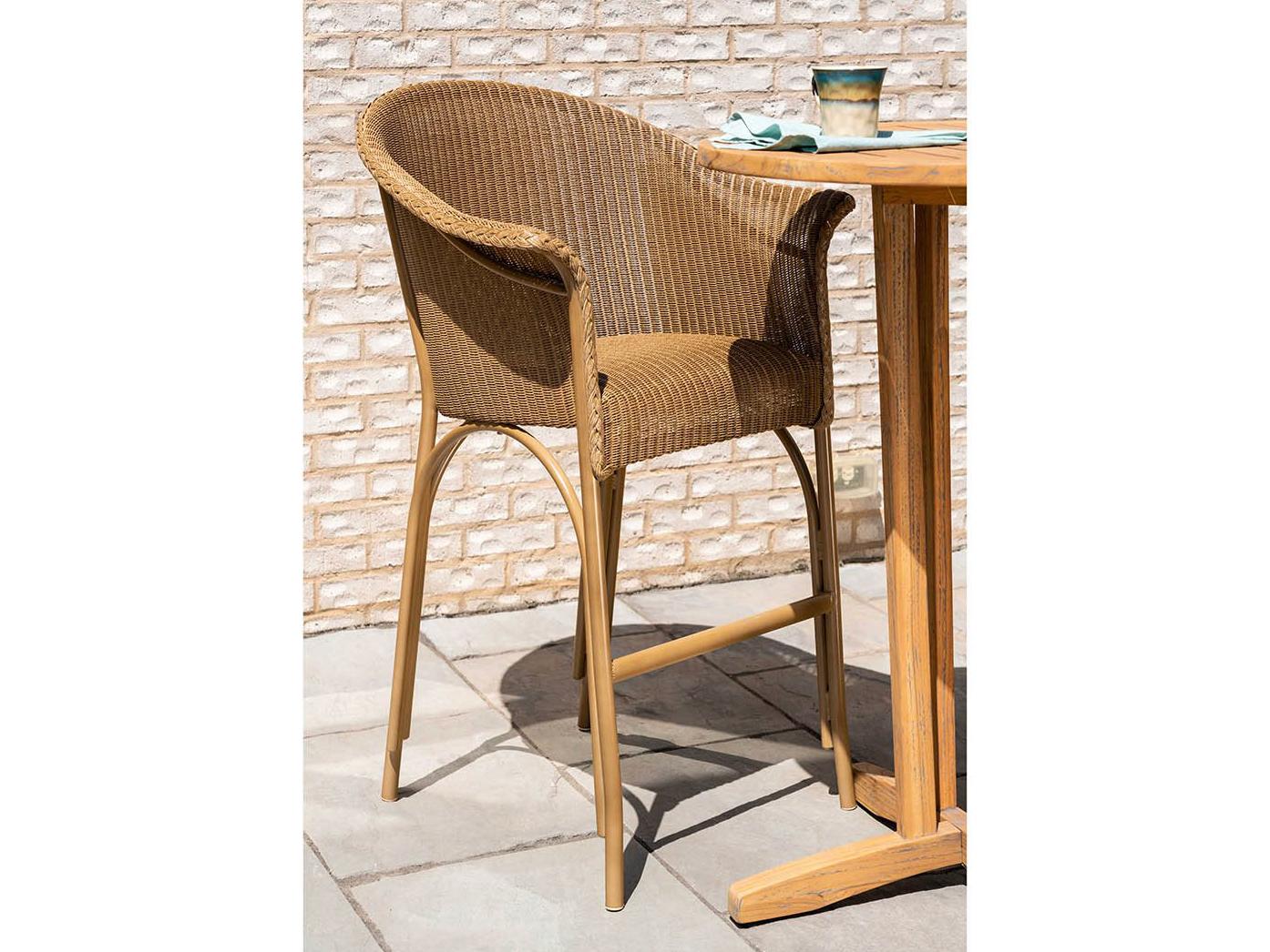 Lloyd Flanders All Seasons Wicker Bar Set with Padded Seat