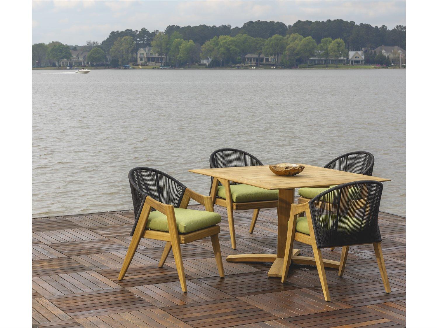 Lloyd Flanders Alpine Teak Dining Set
