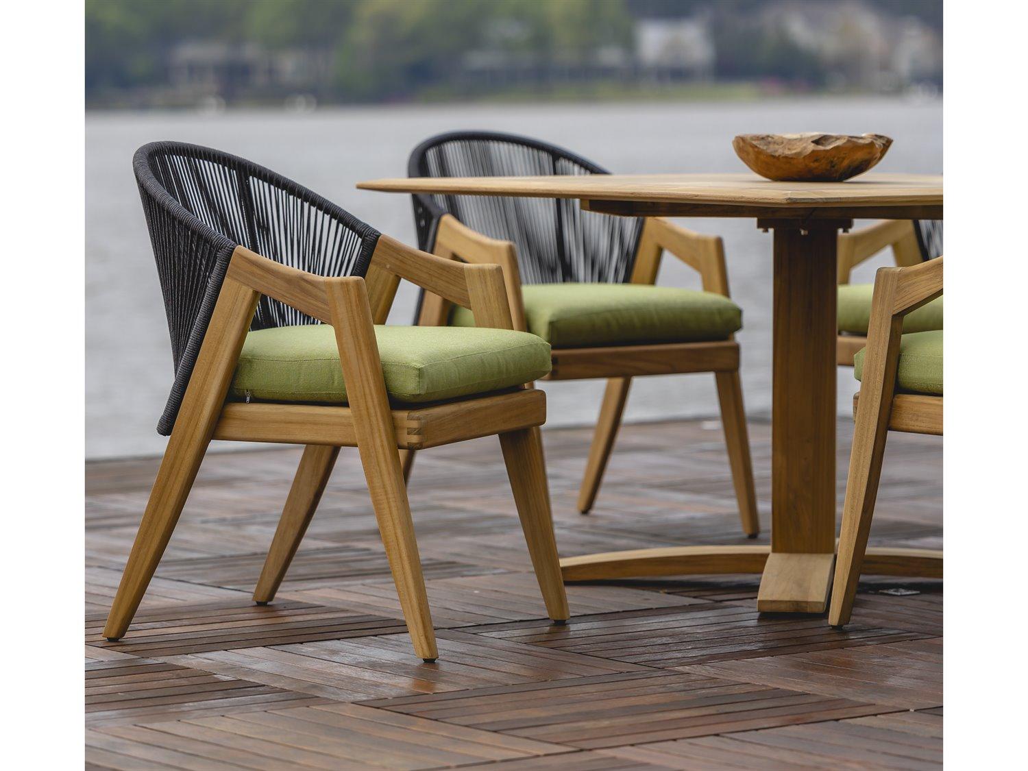 Lloyd Flanders Alpine Teak Dining Set