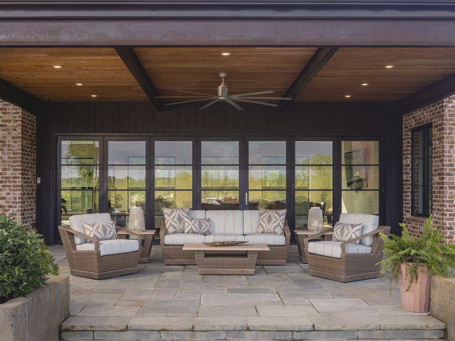 Lloyd Flanders Charisma Aluminum Wicker Lounge Set