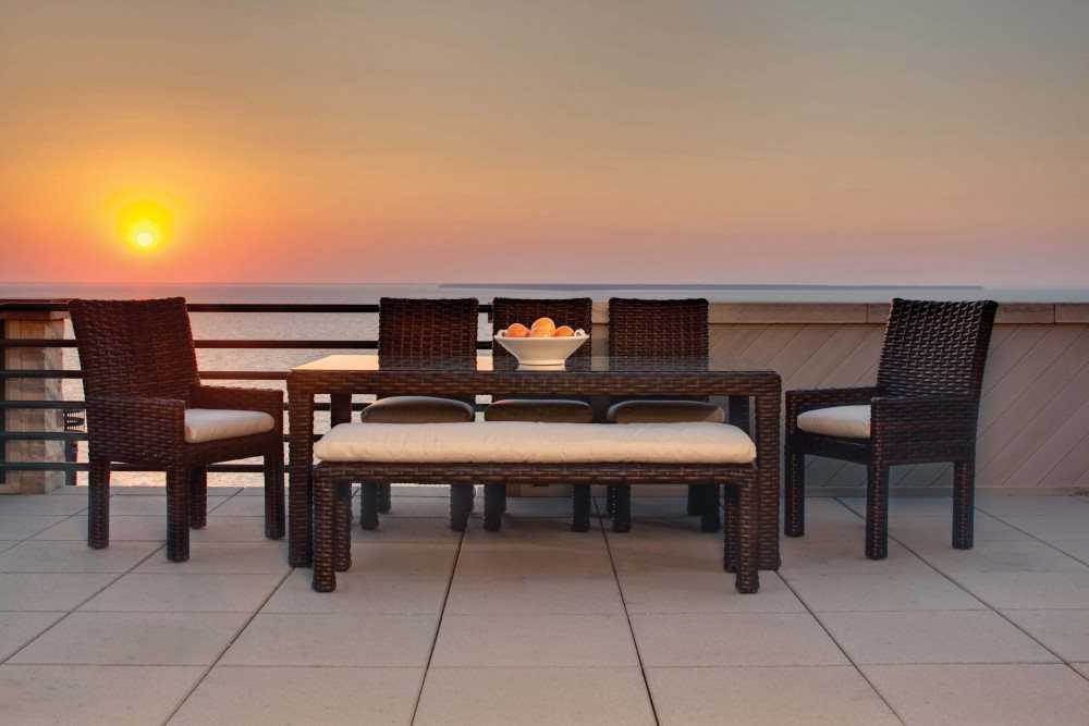 Lloyd Flanders Contempo Wicker Outdoor Patio Dining Set