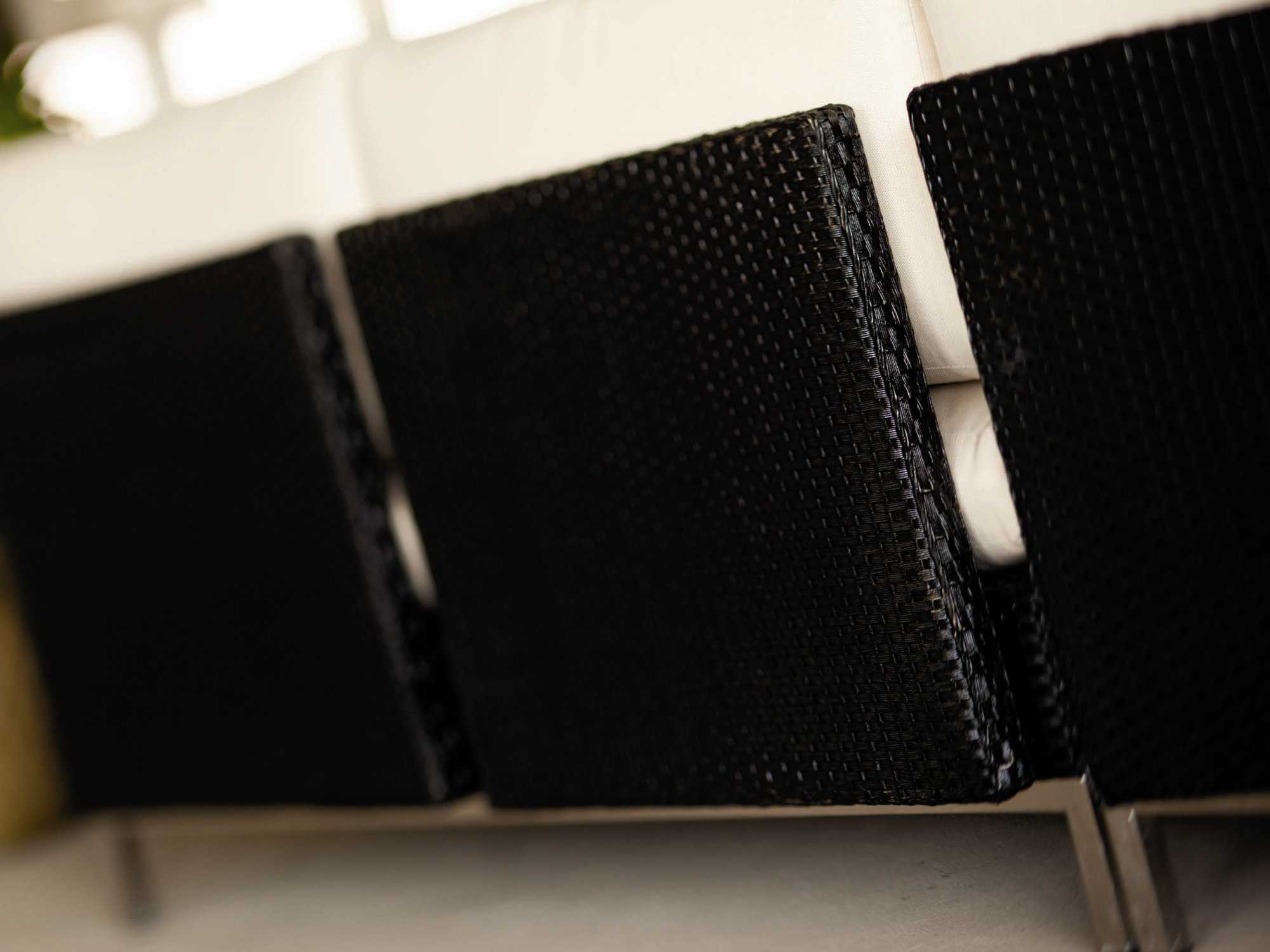 Lloyd Flanders Elements Steel Wicker Sectional Outdoor Patio Lounge Set