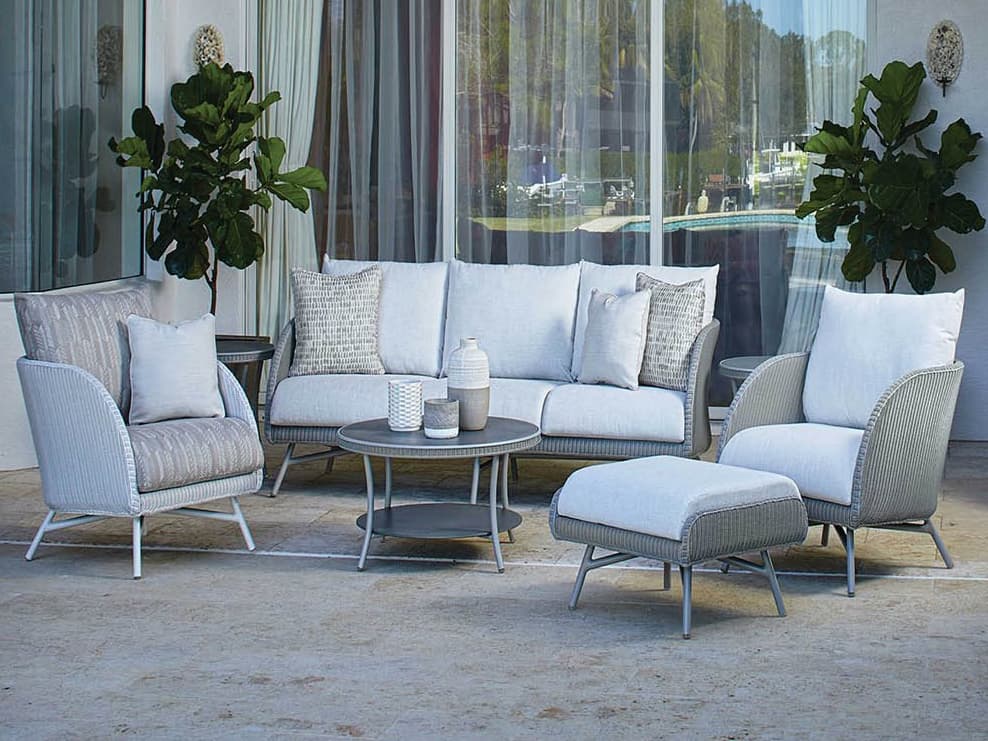 Lloyd Flanders Essence Wicker Outdoor Lounge Set
