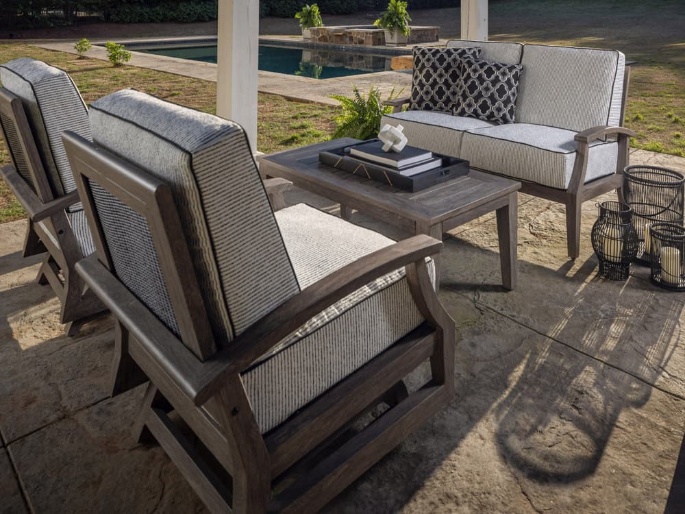 Lloyd Flanders Frontier Aluminum Cushion Outdoor Lounge Set