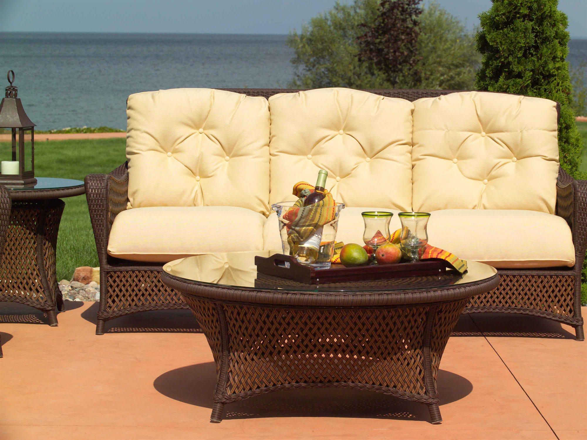 Lloyd Flanders Grand Traverse Wicker Outdoor Patio Lounge Set