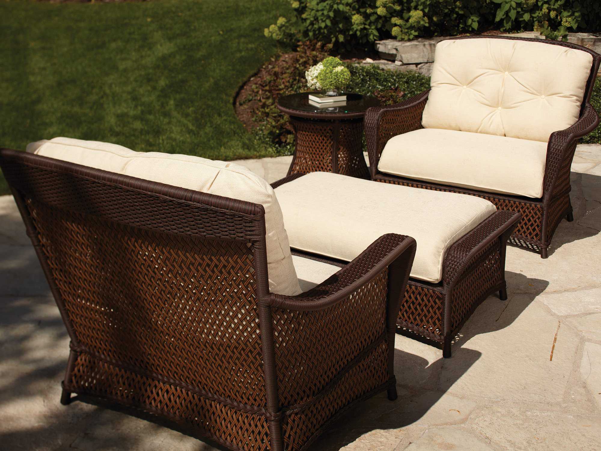 Lloyd Flanders Grand Traverse Wicker Outdoor Patio Lounge Set
