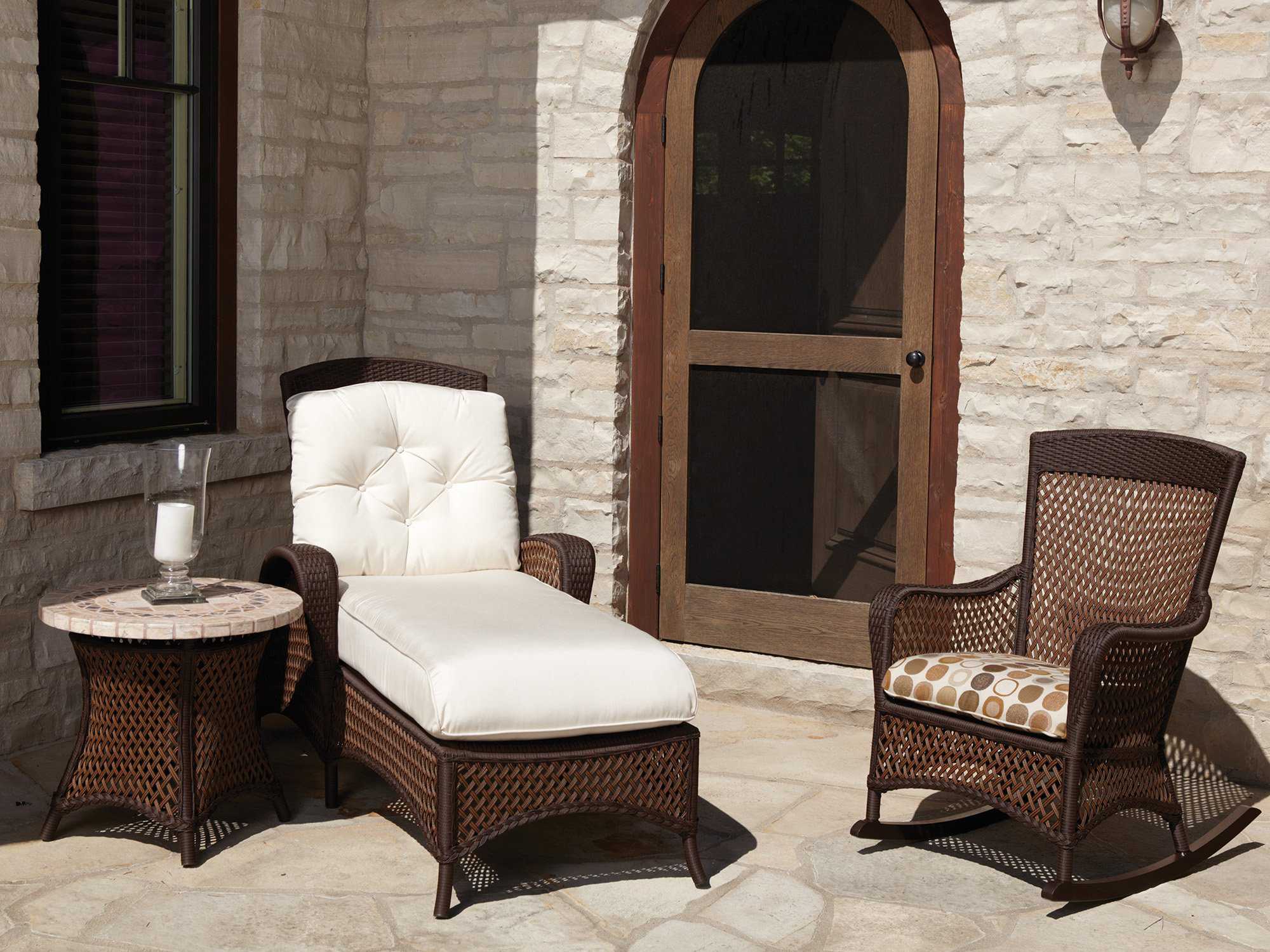 Lloyd Flanders Grand Traverse Wicker Patio Lounge Set