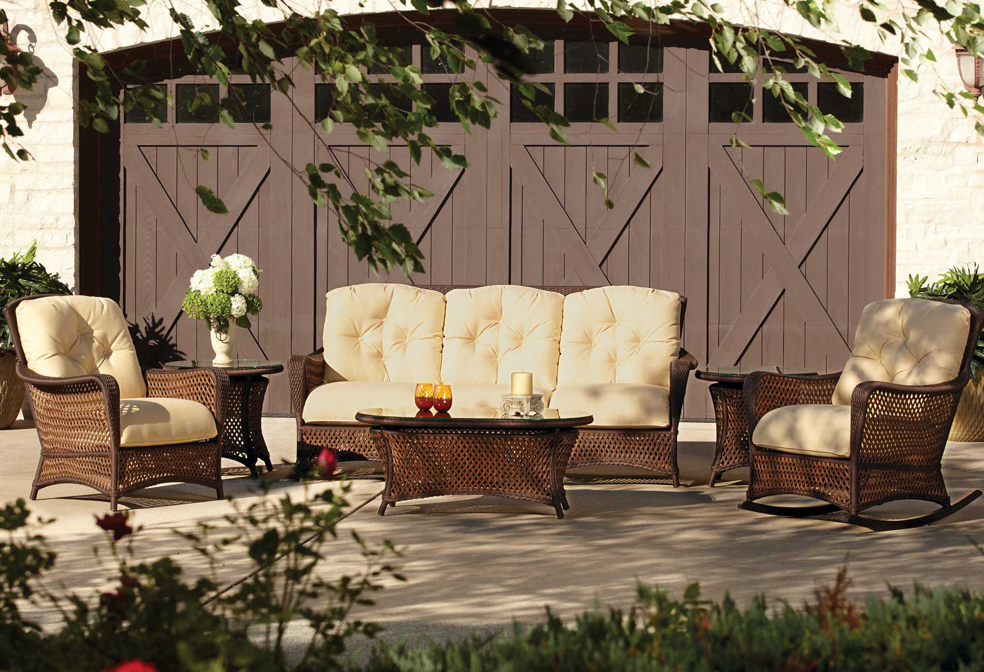 Lloyd Flanders Grand Traverse Wicker Outdoor Lounge Set