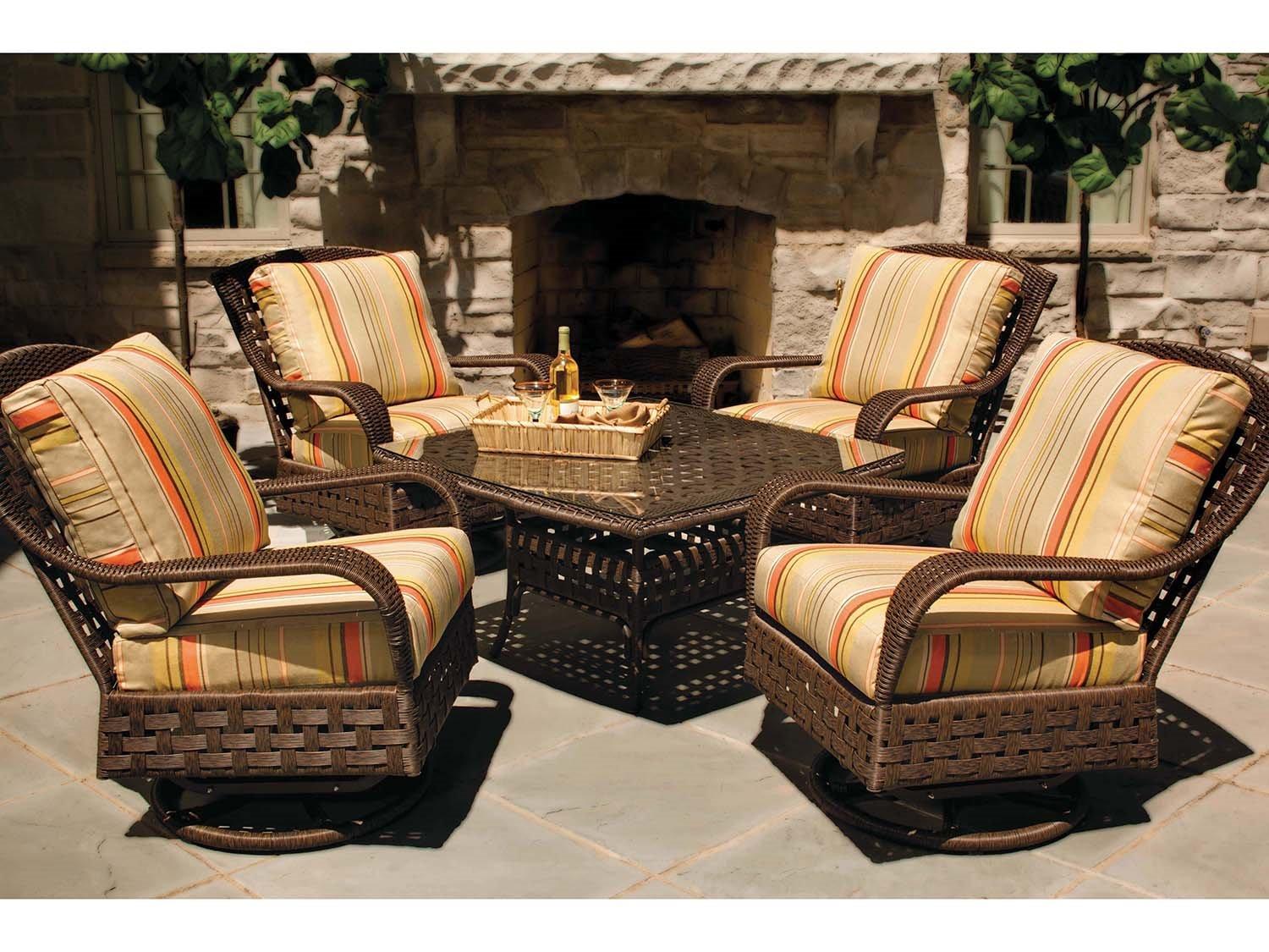 Lloyd Flanders Haven Wicker Outdoor Lounge Set