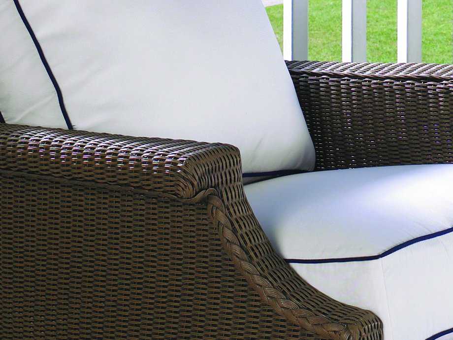 Lloyd Flanders Hamptons Wicker Cushion Patio Lounge Set