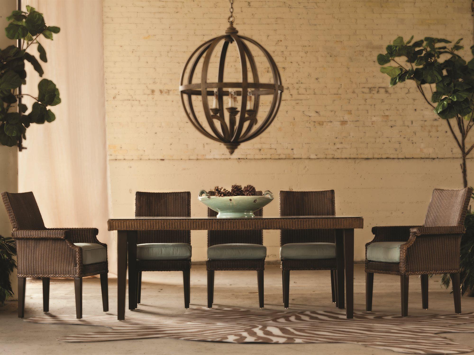 Lloyd Flanders Hamptons Wicker Outdoor Patio Dining Set