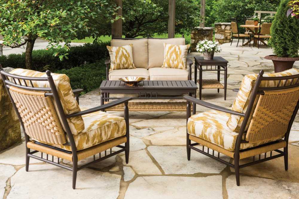 Lloyd Flanders Low Country Aluminum Outdoor Patio Lounge Set