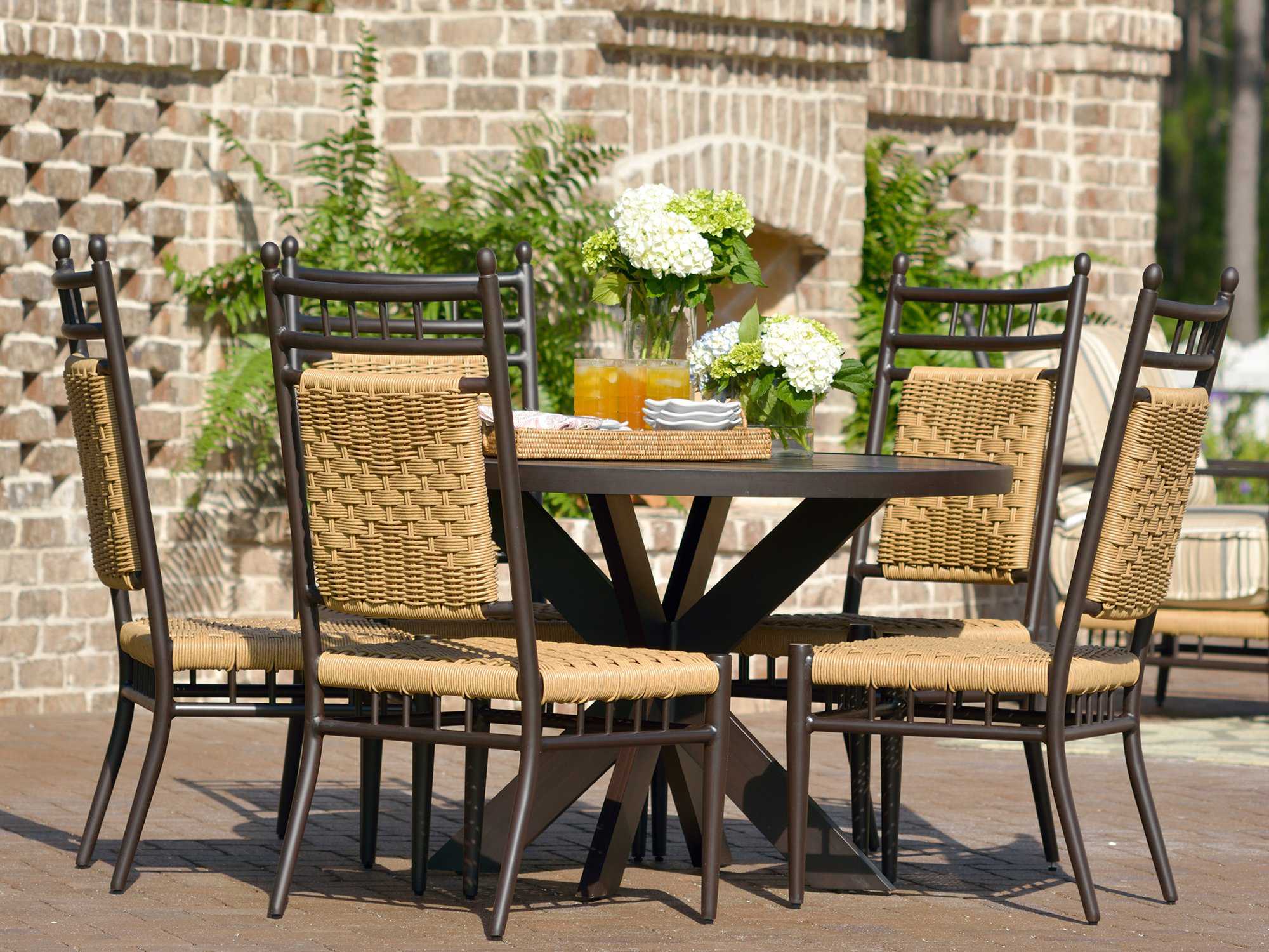 Lloyd Flanders Low Country Aluminum Outdoor Patio Dining Set