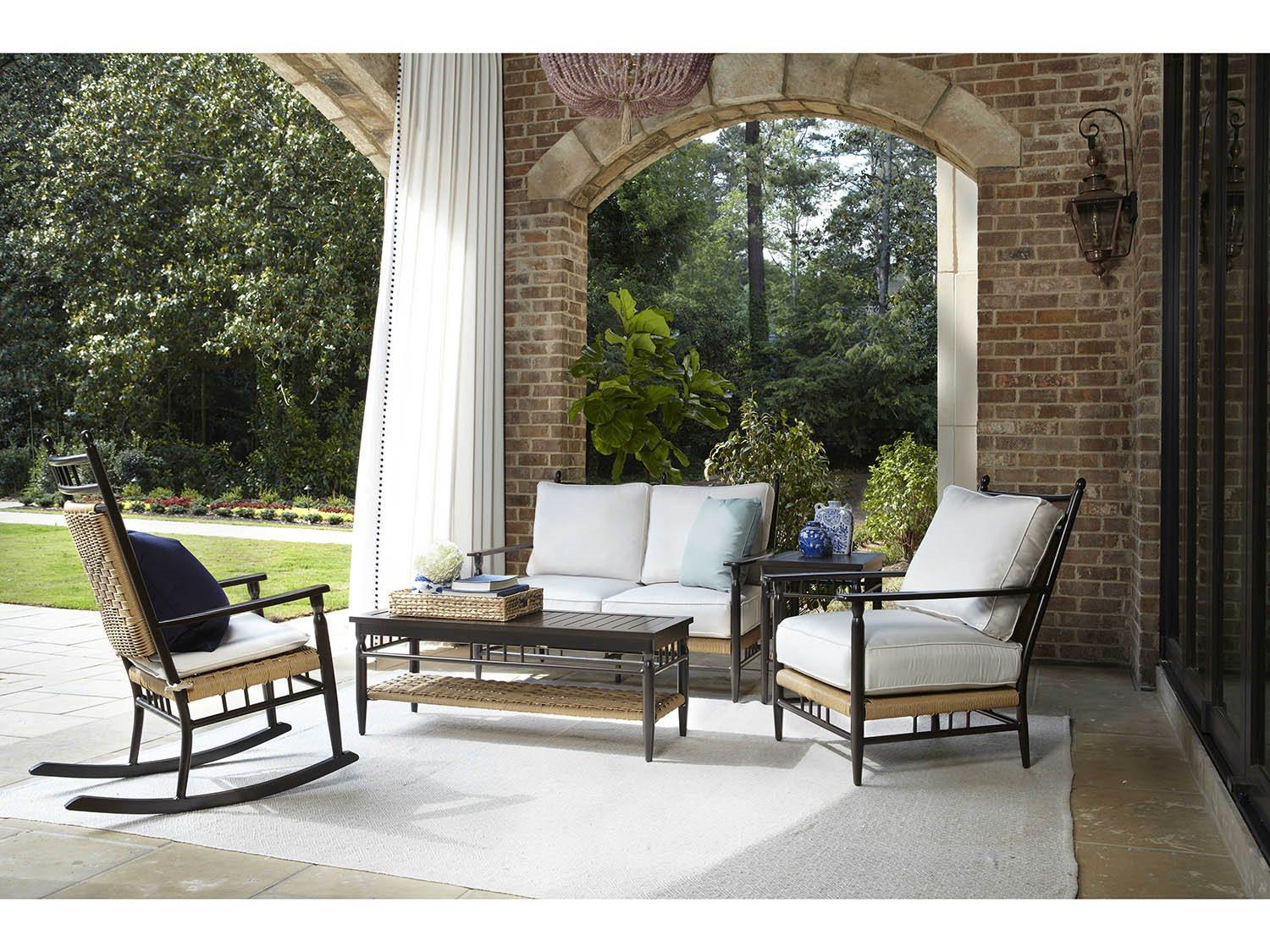 Lloyd Flanders Low Country Aluminum Outdoor Patio Lounge Set