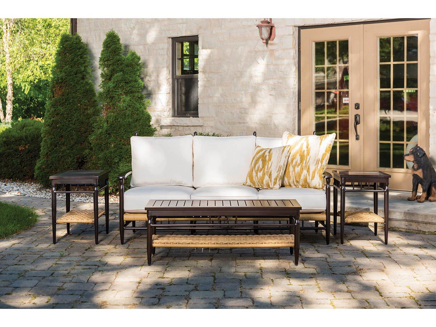 Lloyd Flanders Low Country Aluminum Outdoor Lounge Set