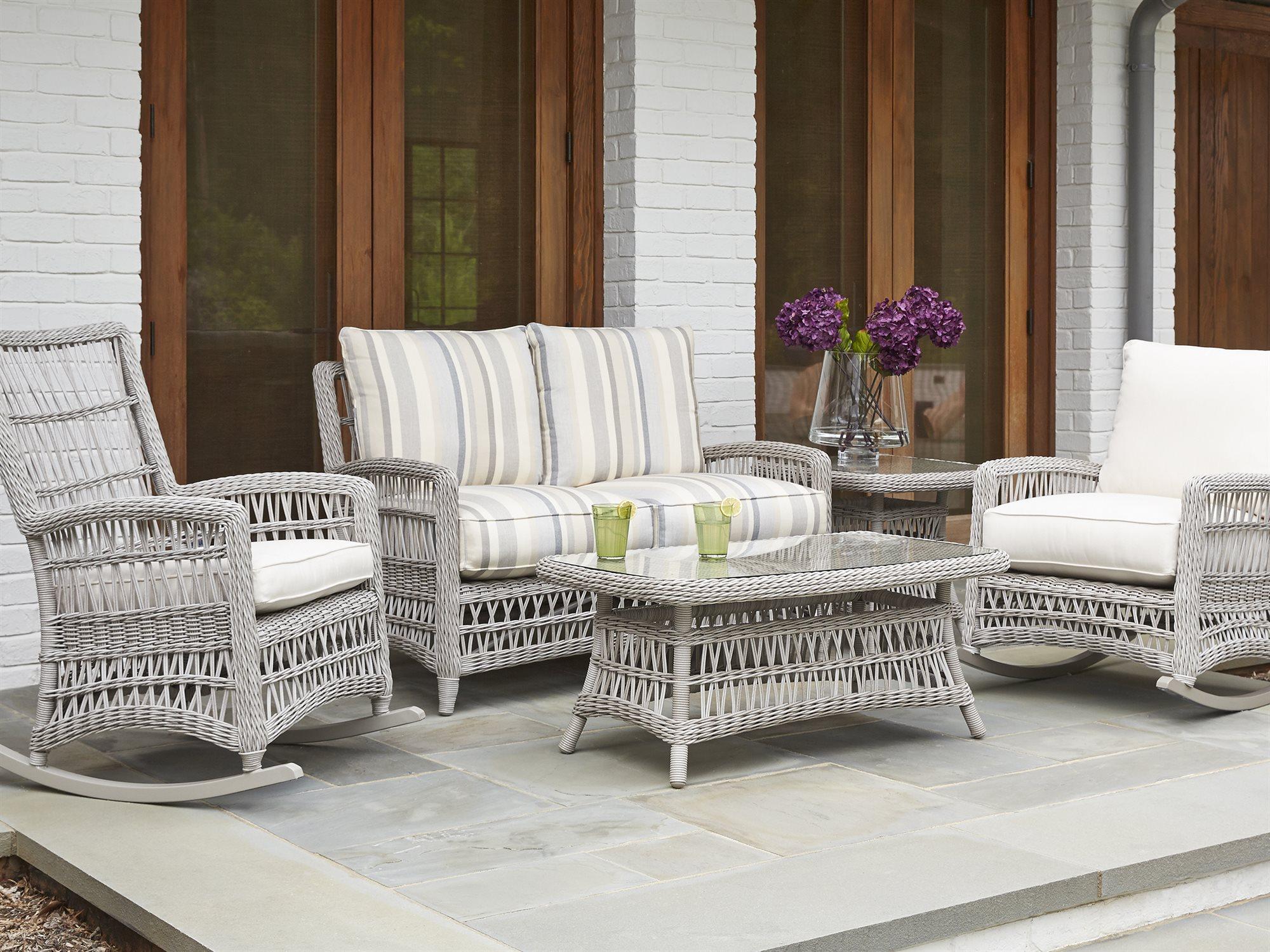 Lloyd Flanders Mackinac Wicker Patio Lounge Set