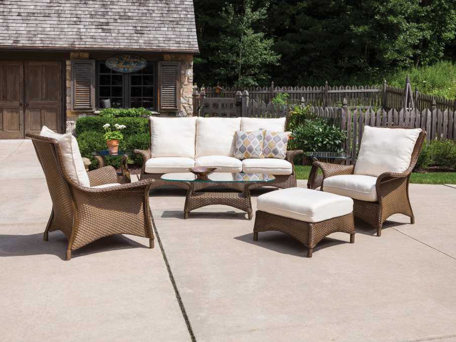 Lloyd Flanders Mandalay Wicker Cushion Outdoor Lounge Set