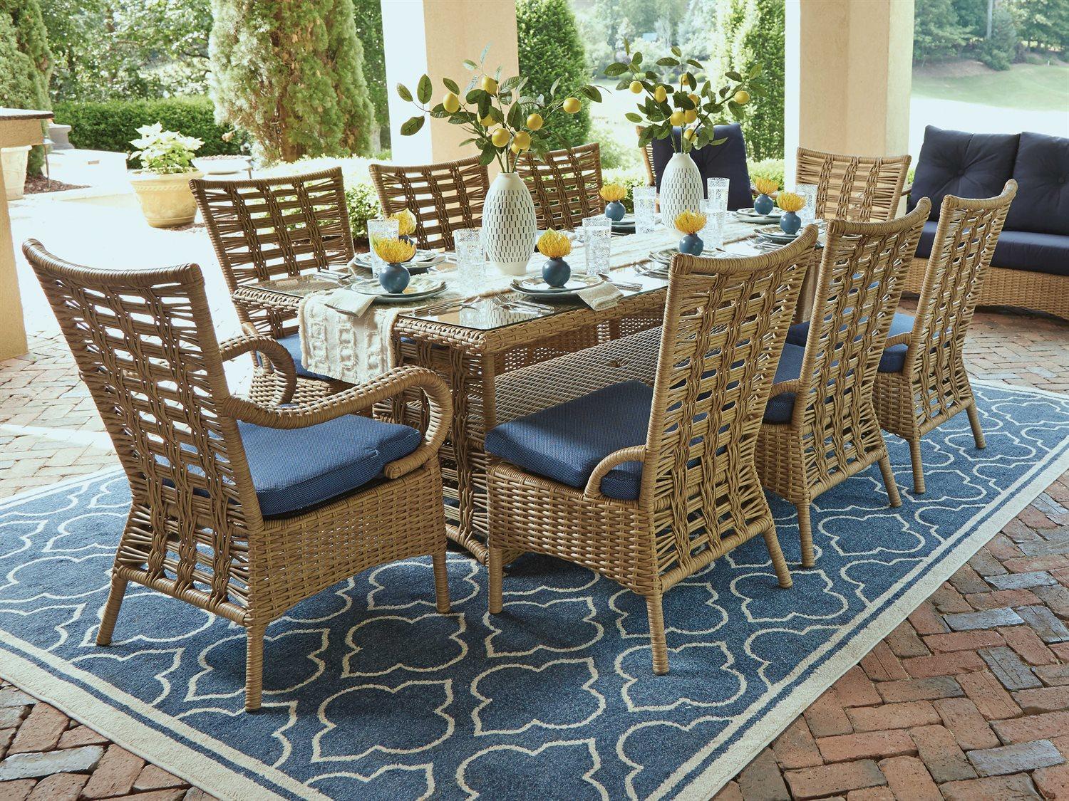 Lloyd Flanders Magnolia Wicker Patio Dining Set