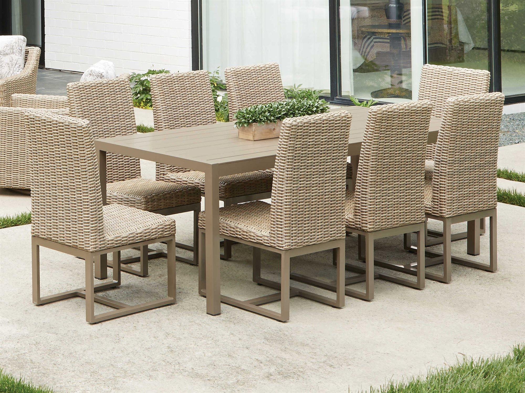 Lloyd Flanders Milan Wicker Outdoor Dining Set