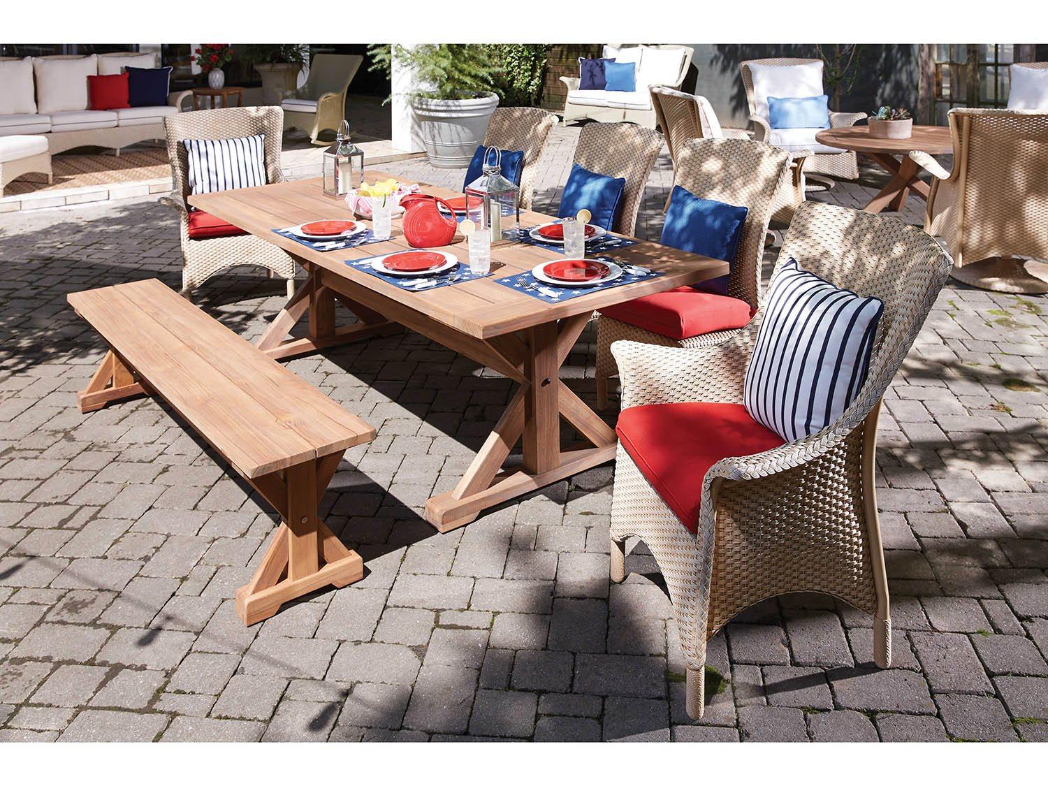 Lloyd Flanders Mandalay Wicker Outdoor Dining Set