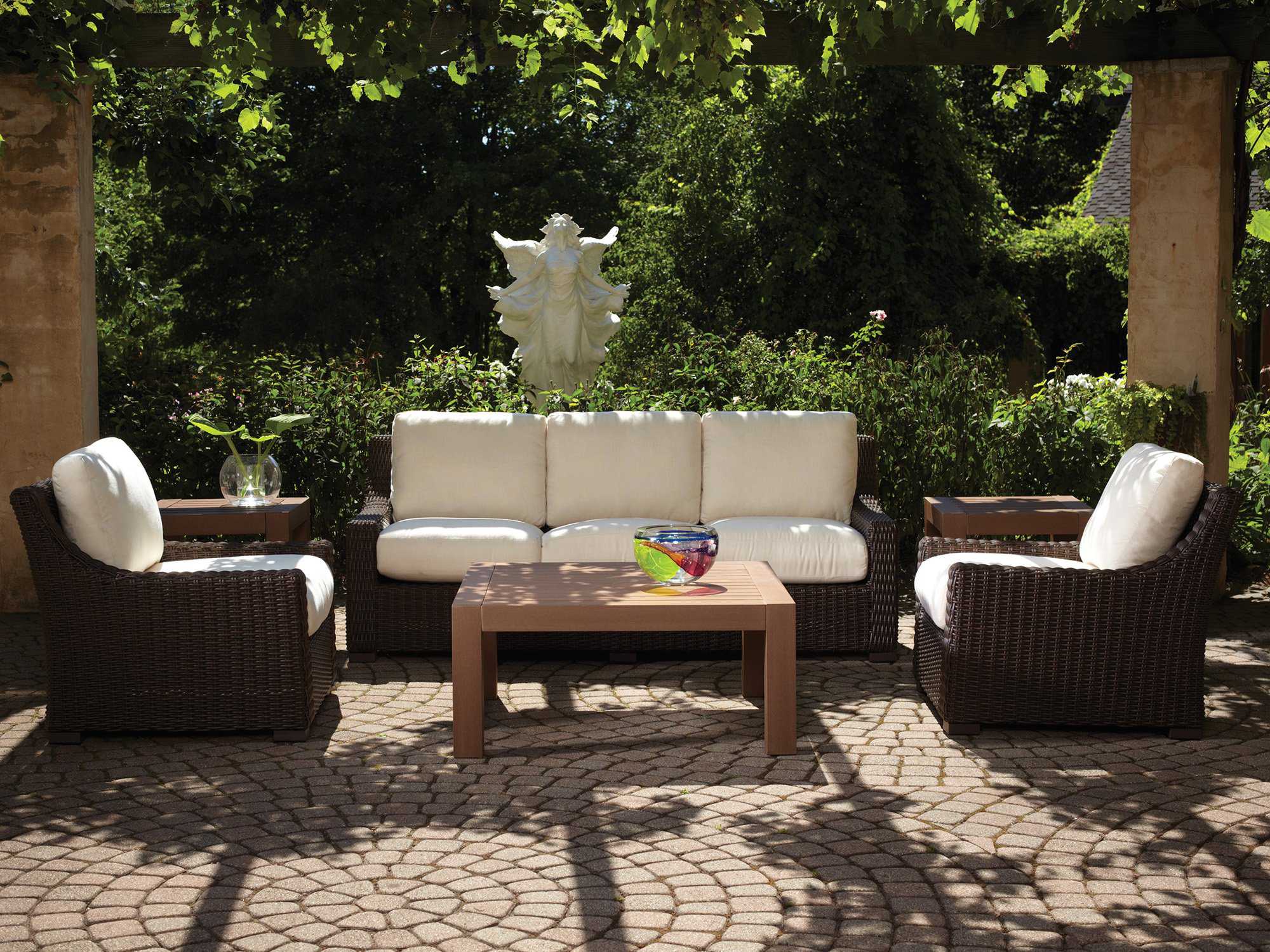 Lloyd Flanders Mesa Wicker Cushion Outdoor Lounge Set