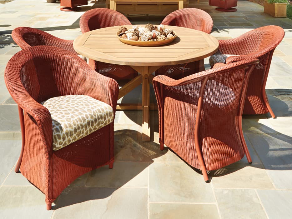 Lloyd Flanders Reflections Wicker Outdoor Dining Set