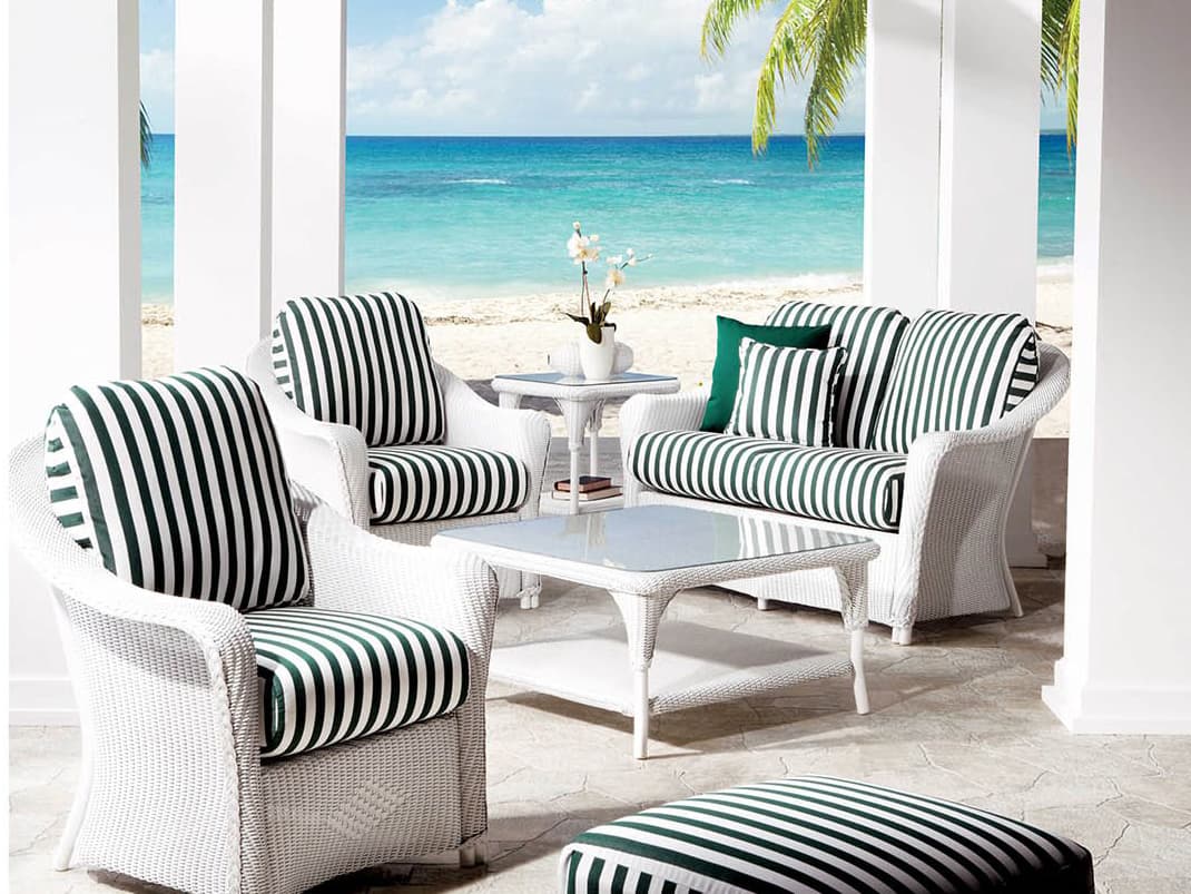 Lloyd Flanders Reflections Wicker Patio Lounge Set