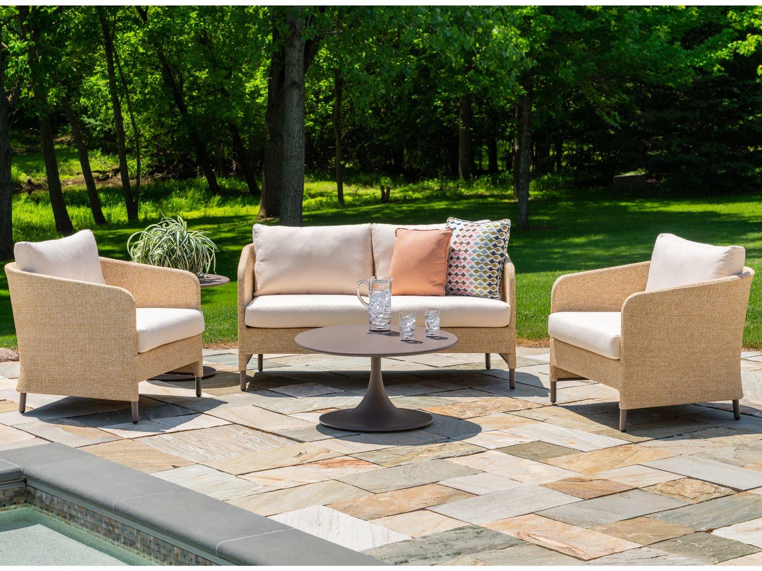 Lloyd Flanders Verona Wicker Patio Lounge Set