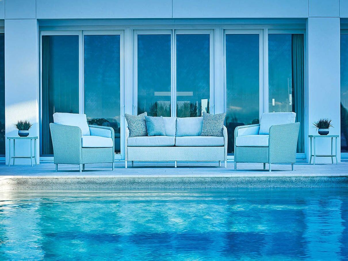 Lloyd Flanders Visions Wicker Outdoor Patio Lounge Set