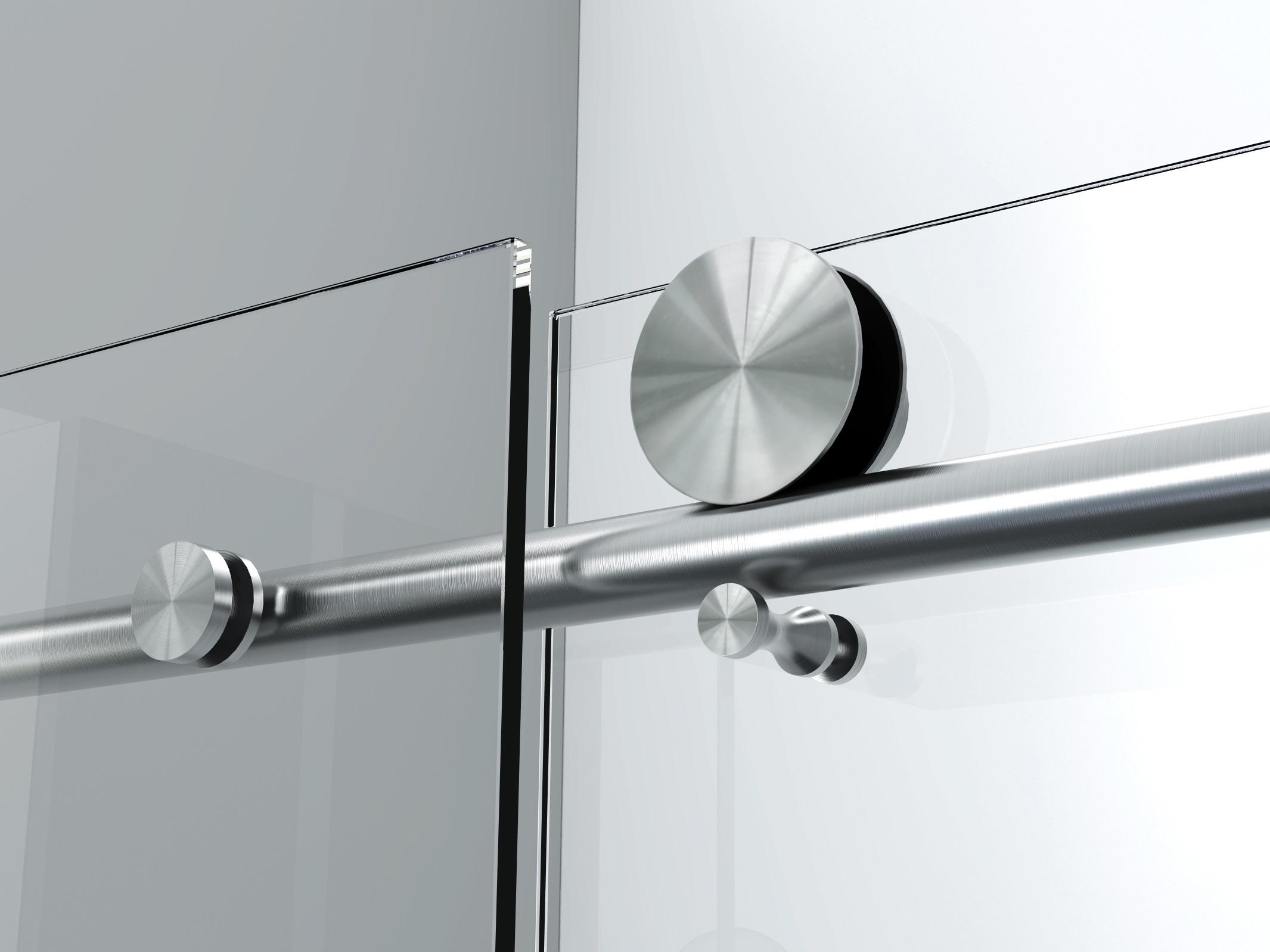 Legion Furniture Gd Shower Door With Brushed Nickel Hardware