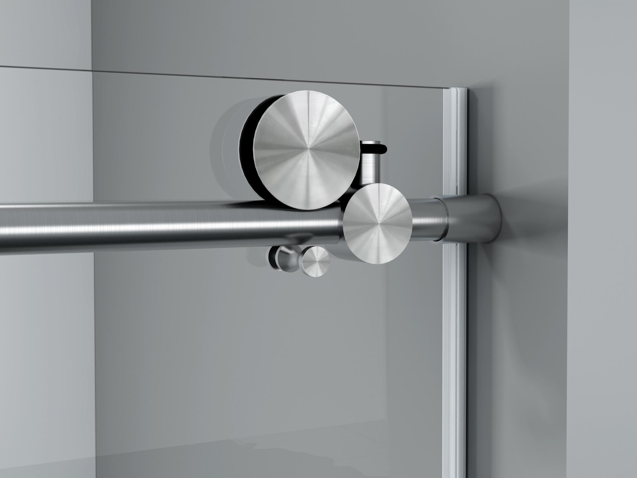 Legion Furniture Gd Shower Door With Brushed Nickel Hardware