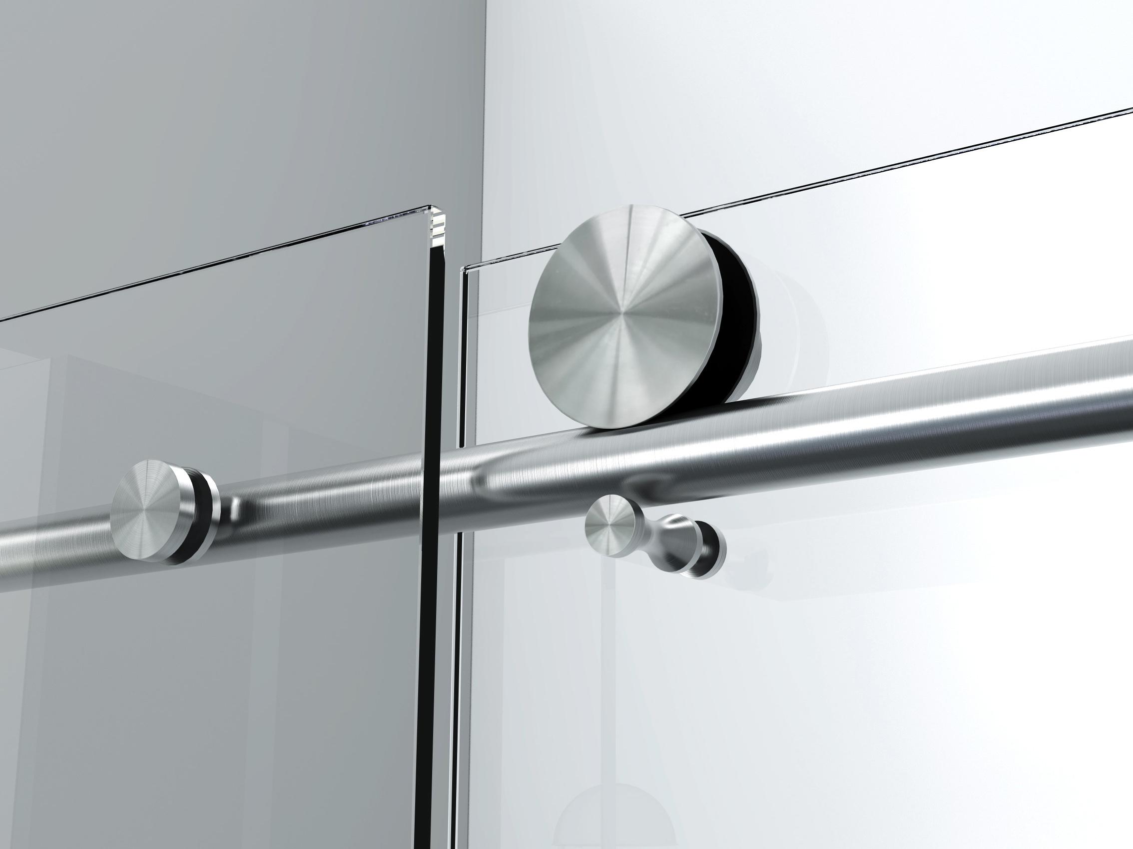 Legion Furniture Gd Shower Door With Brushed Nickel Hardware