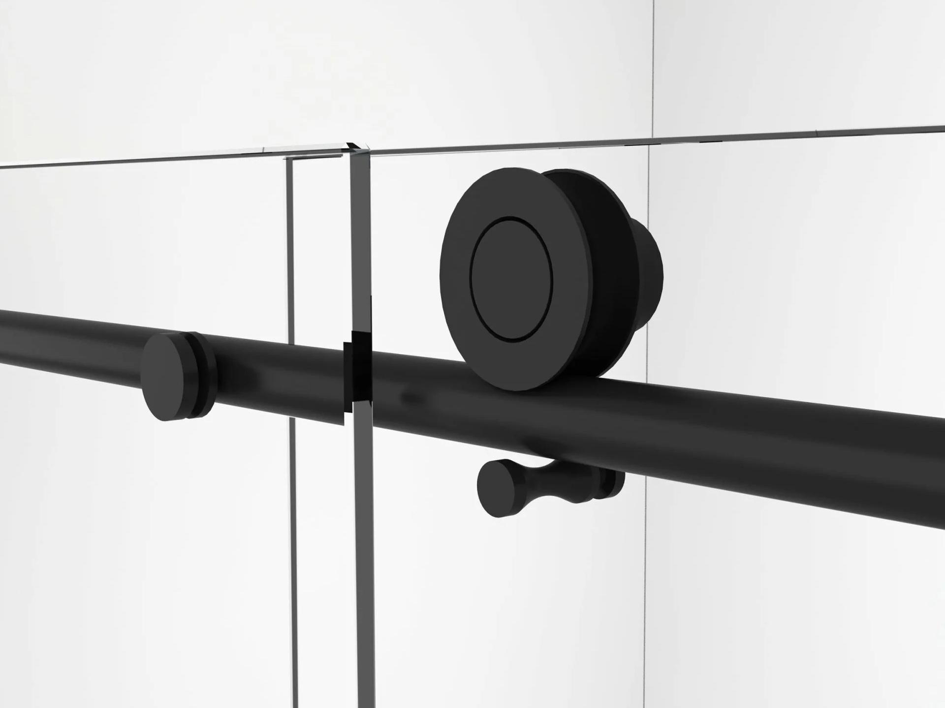 Legion Furniture Gd Shower Door With Black Hardware