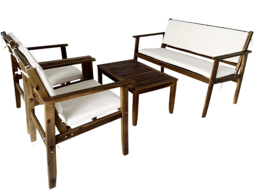 Legion Furniture Outdoor Acacia Wood Dining Room Set