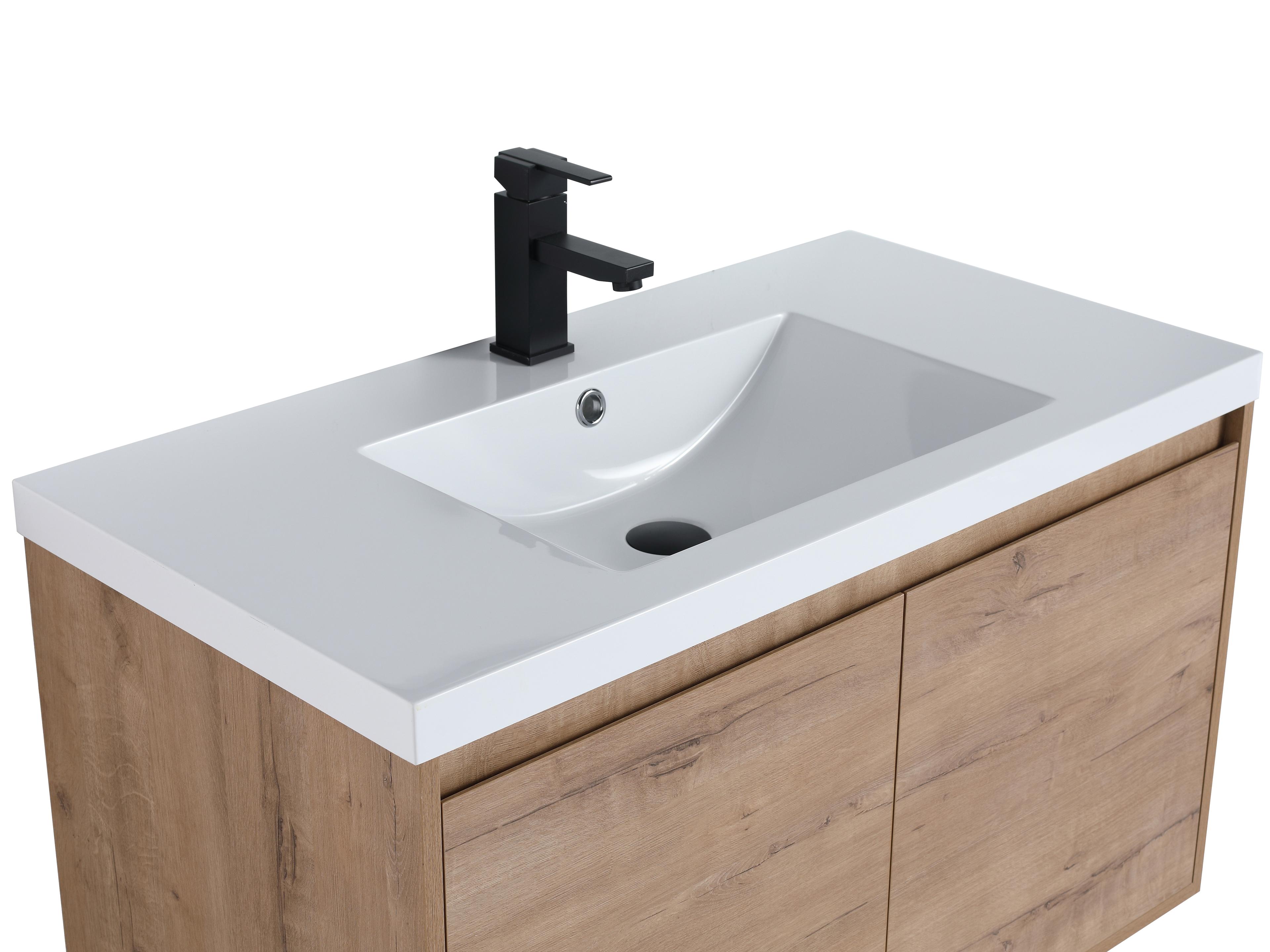 Legion Furniture Wc Series Natural Wood Vanity