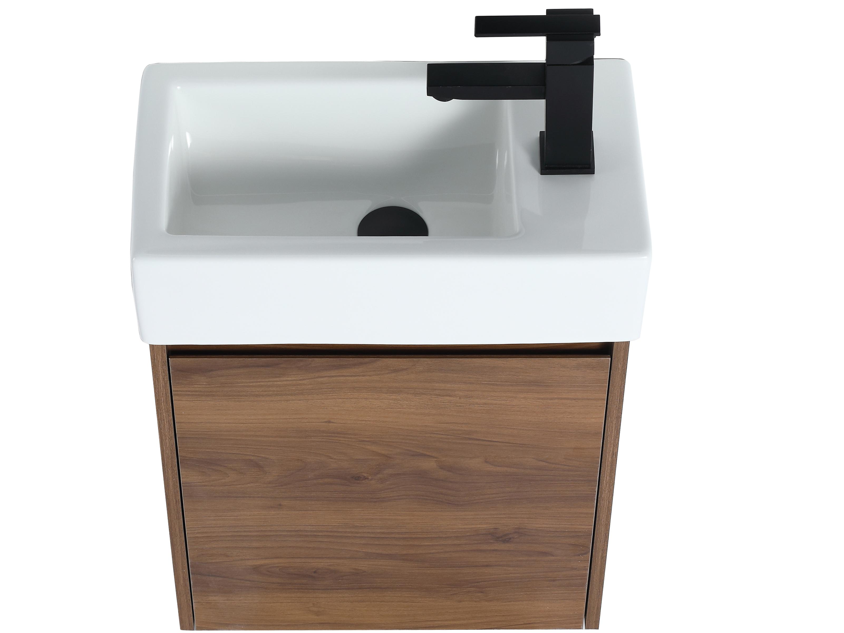 Legion Furniture Wc Series Brown Walnut Vanity