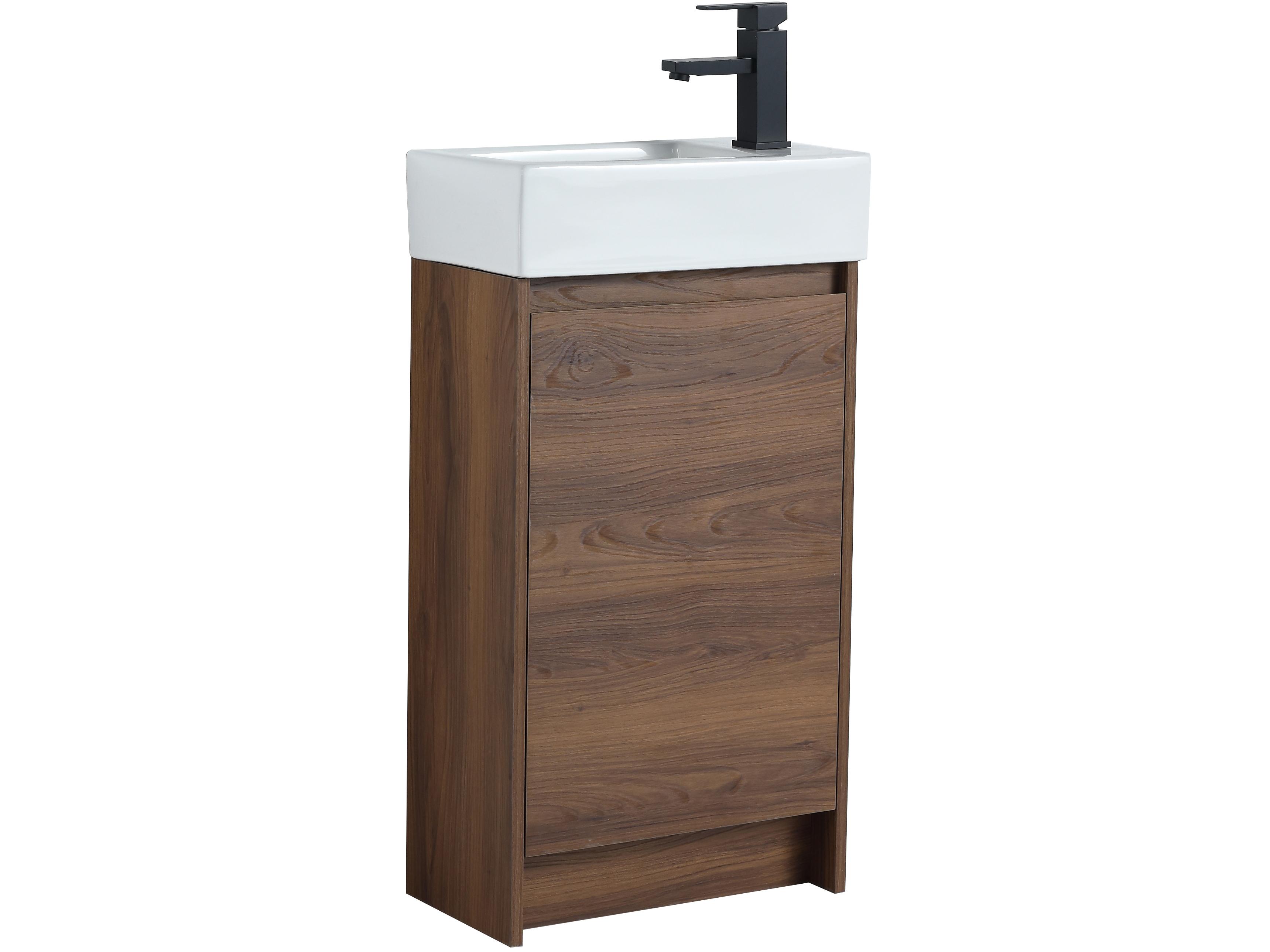 Legion Furniture Wc Series Brown Walnut Vanity
