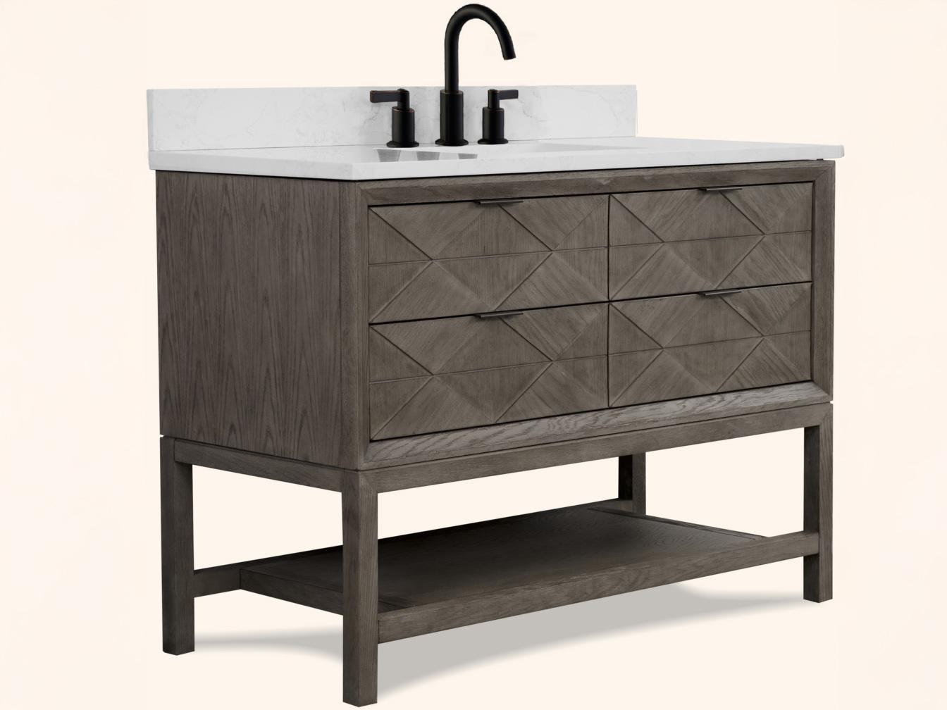 Legion Furniture Wh Series Grey Oak Vanity