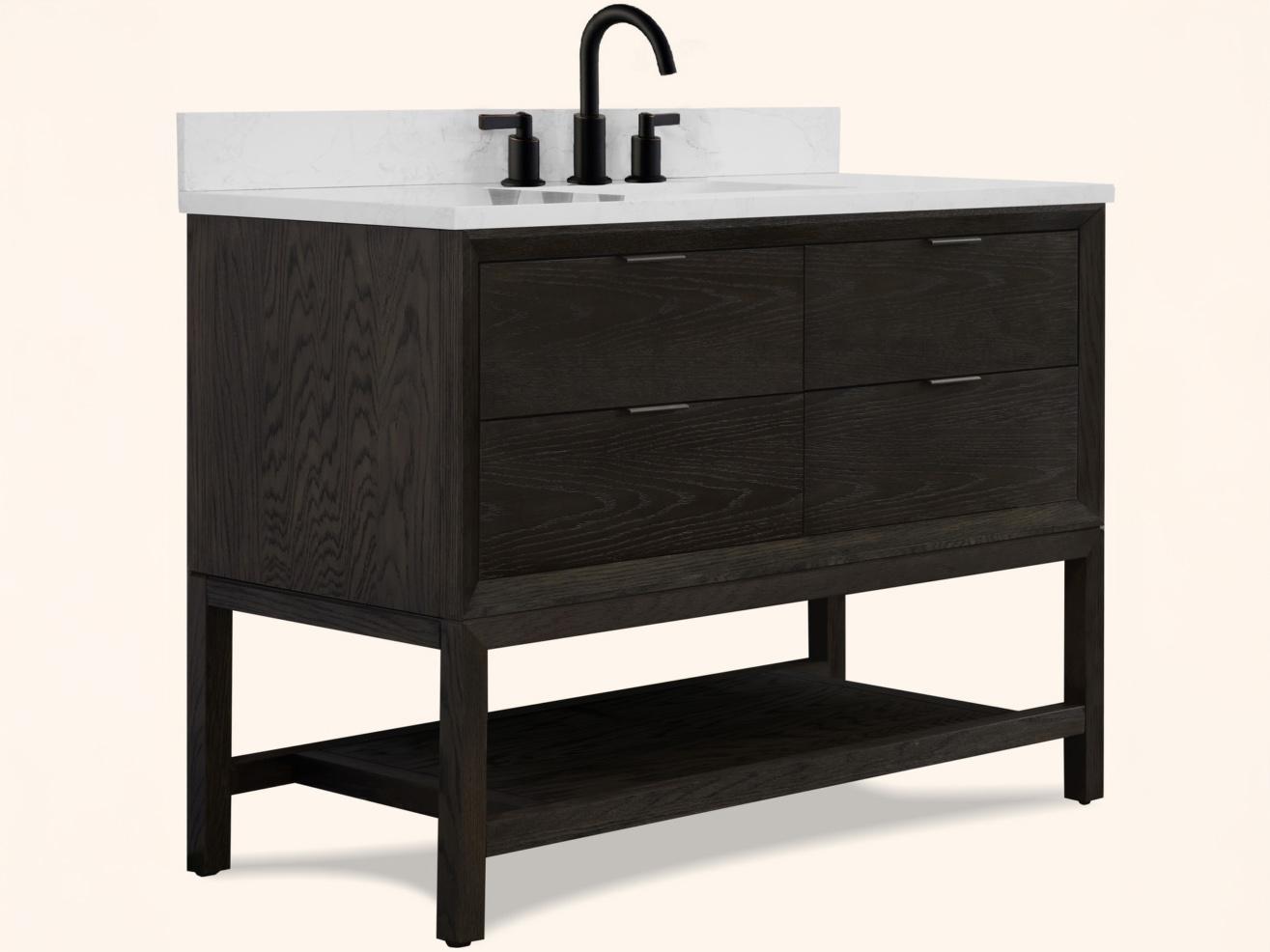 Legion Furniture Wh Series Brown Oak Vanity