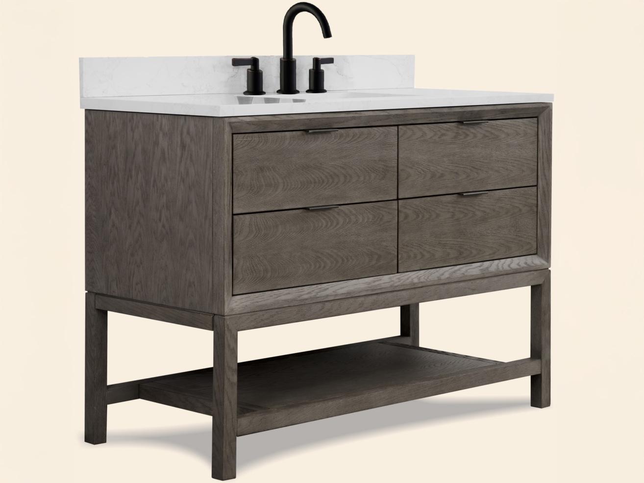 Legion Furniture Wh Series Grey Oak Vanity
