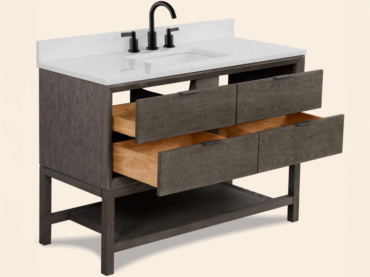 Legion Furniture Wh Series Grey Oak Vanity