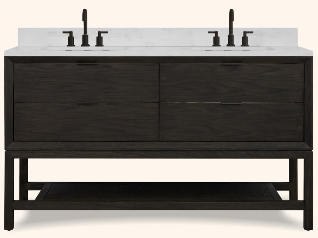 Legion Furniture Wh Series Brown Oak Vanity
