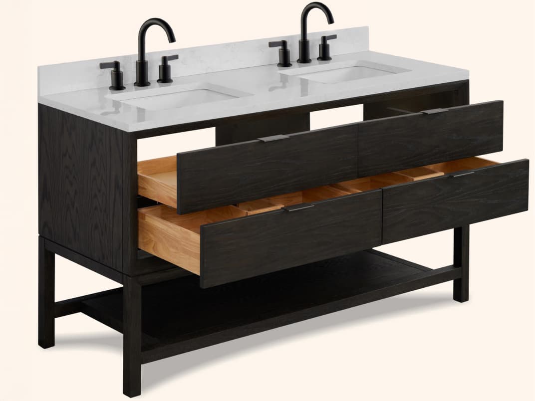 Legion Furniture Wh Series Brown Oak Vanity