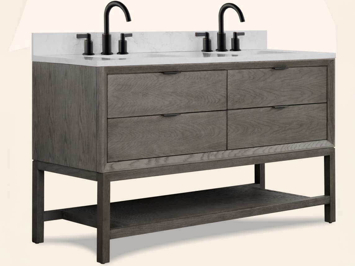 Legion Furniture Wh Series Grey Oak Vanity