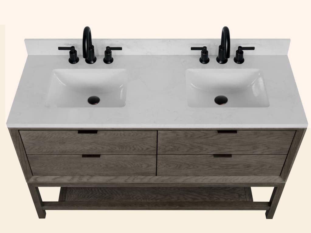 Legion Furniture Wh Series Grey Oak Vanity