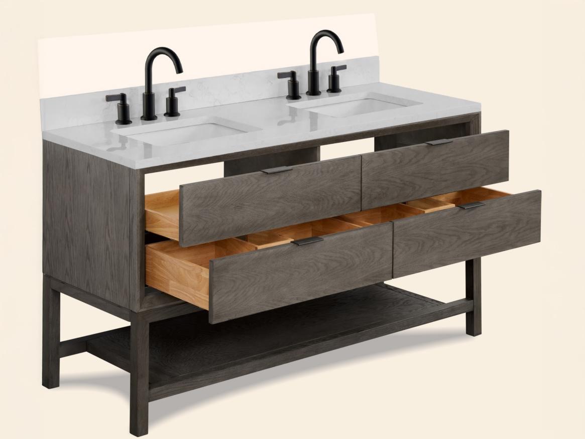 Legion Furniture Wh Series Grey Oak Vanity