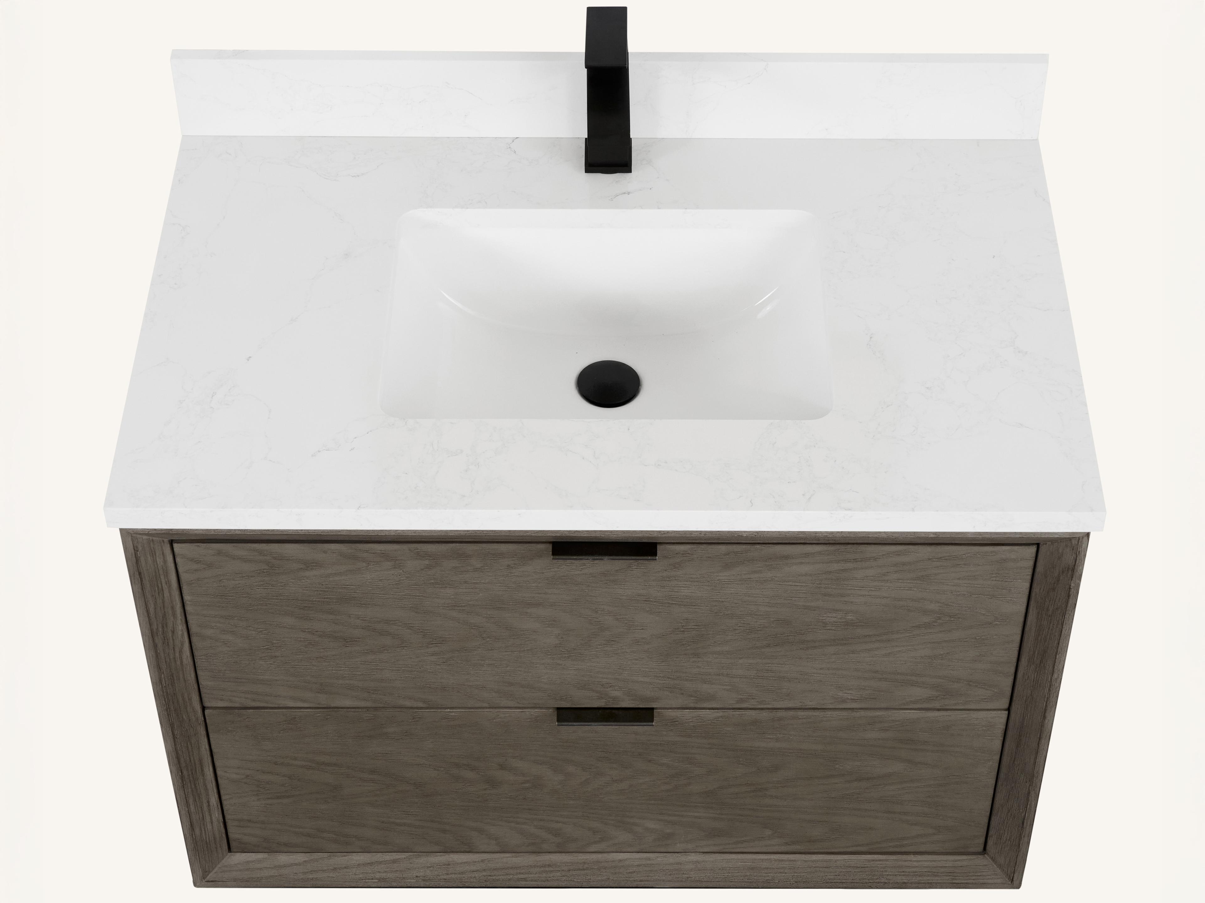 Legion Furniture Wh Series Grey Oak Vanity